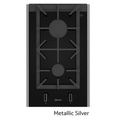 Neff NGASD30M0 Σετ (N23YS29S0+Z9802PFMY0) Domino Εστία Αερίου + Πλαϊνά, 30cm με πλαίσιο Metallic Silver